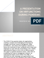 Presentaion On HR Functions During Pandemic