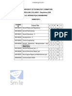 Anna University of Technology, Coimbatore CURRICULUM & SYLLABUS - Regulations 2008 B.E. Aeronautical Engineering