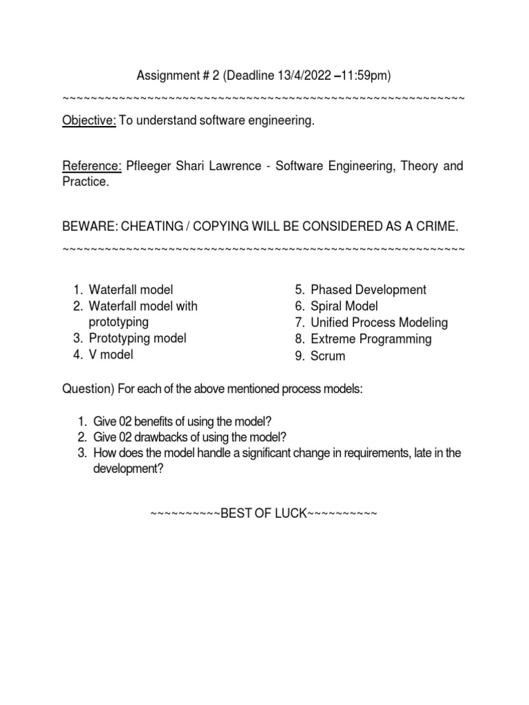 Software Engineering Process Models Guide | PDF | Art