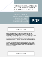 Learning Stress and Academic Performance Among Senior High School Students