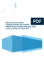 Raport Semestrial 2016 ERSTE Bond Flexible Romania EUR