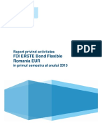 Raport Semestrial 2015 ERSTE Bond Flexible Romania EUR
