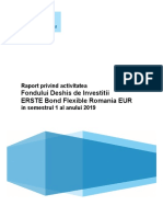 Raport Semestrial 2019 ERSTE Bond Flexible Romania EUR