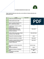 Acciones en Marzo 2020