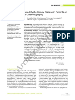 Archive of SID: Evaluation of Acquired Cystic Kidney Disease in Patients On Hemodialysis With Ultrasonography