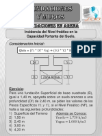 Nivel Freático. Capacidad Portante Del Suelo