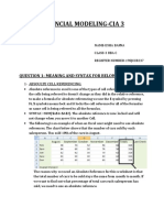 Financial Modeling Cia 3