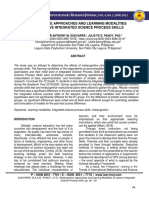 Metacognitive Approaches and Learning Modalities To Improve Integrated Science Process Skills