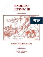 U3 Player Reference Card c64