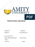 Mainak Das BBa LLB (H) Patent License Agreement