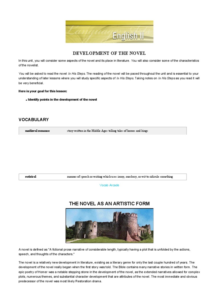 Evolution of the Novel's Form | PDF | Novels | Narrative