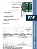 Din-Rail Mounted Programmable Isolators: Microverse Automation Pvt. LTD
