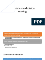 Heuristics in Decision Making