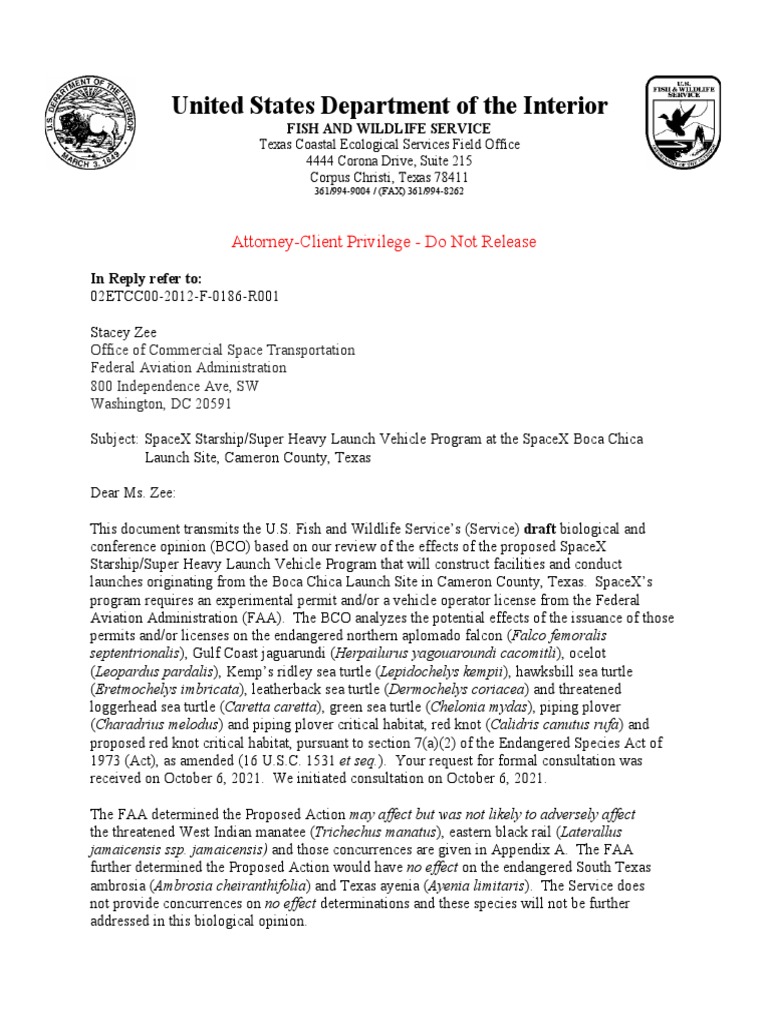 U.S. Fish & Wildlife Service Documents Obtained by CNBC Via FOIA ...