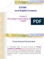 EN3588 Advanced English Grammar: Overcoming Usage Problems in Hong Kong English