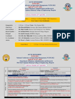 AICTE Sponsored NCIM 2022 Conference Schedule