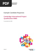 9980 Example Candidate Responses (For Examination From 2020)