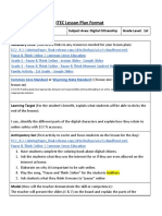 ITEC Lesson Plan Format: Common Core Standard Wyoming State Standard