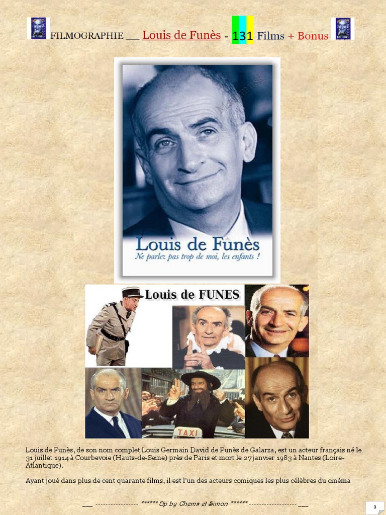 Louis de Funès : Vie et Carrière | PDF | Cinéma de France