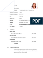 Curriculum Vitae Yesenia