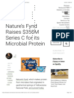 Nature's Fynd Raises $350M Series C For Its Microbial Protein