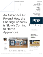 An Airbnb For Air Fryers? How The Sharing Economy Is Slowly Coming To Home Appliances