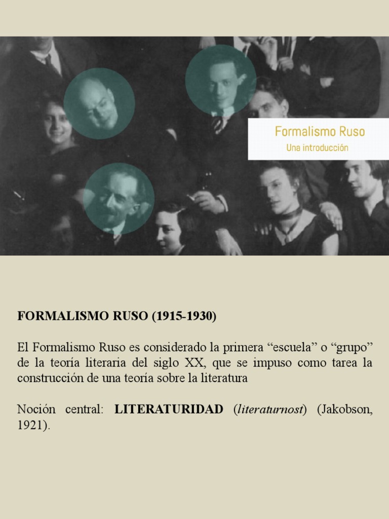 Introducción Al Formalismo (2022) | PDF | Vanguardia | revolución rusa