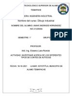 U2 - Act - 1 - Investigación Acerca de Los Diferentes Tipos de Cortes de AutoCAD