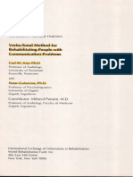 Verbo-Tonal Method For Rehabilitating People With Communication Problems