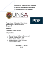 Asignatura: Estrategias Financieras Tema: Porque Fallan Los Planes Grupo