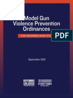 Model Gun Violence Prevention Ordinances For CO