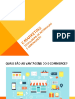 SESSÃO 5 - Internet e os canais de distribuição; Vantagens E-commerce_