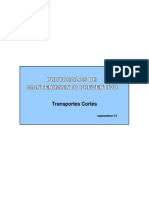 Protocolo de Mantenimiento Septiembre 2014 Transportes Cortes