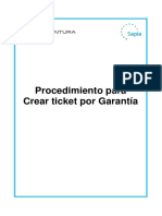 Procedimiento Creacion de Ticket Por Garantia