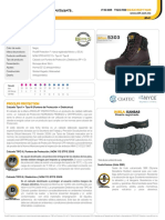 Calzado de seguridad negro para uso general con protección contra impactos,  compresión y descargas eléctricas de hasta 14KV, PDF, Calzado