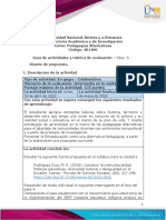 Guía de Actividades y Rúbrica de Evaluación - Unidad 2 - Paso 4 - Diseño de Propuesta