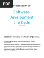 Presentation On: Software Development Life Cycle