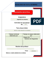 1.2.3 Entorno o Medio Ambiente de Los Sistemas - Alexis Balbuena VAzquez