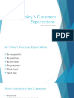 Mr. Foley's Classroom Expectations: 6 Grade Social Studies