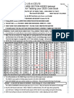 C-US-4-CEU'S: Layout For Tabbing Your 2020 Code Book