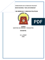 Cuadro Comparativo de Plan Nacional de Gestion de Riesgo y Desastres y Política Nacional de Gestión Del Riesgo de Desastres