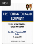 Firefighting Tools and Equipment Guide | PDF | Fire Engine | Firefighting