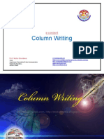 Column Writing: e Content