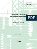 689 - Life Cycle Assessment of Underground Cables
