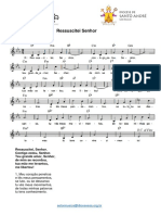 Ressuscitei Senhor Partitura