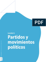 Lección 4. Partidos y Movimientos Políticos