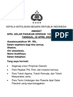 Amanat Kapolri Pada Apel Gelar Pasukan Ops Ketupat 2022 Fix