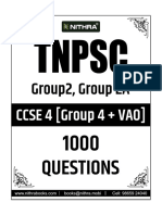 TNPSC Group 2, 2a, 4 - 1000 Questions - Nithra TNPSC PDF