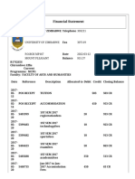 University of Zimbabwe Student Registration - StudentDetails