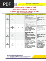 Syllabus Family and Friends Special Edition 4 - PĐP